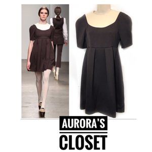 Giulietta Small Brown Pilgrim Dress Lolita VTG Steampunk Sepia Fall 2012 $900